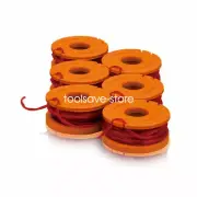6-Pack WORX WA0004 Replacement Grass Trimmer Spool & Line for Worx WG169E