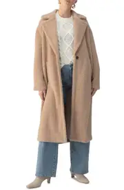 Sanctuary Live-In Faux Fur Coat in Warm Camel at Nordstrom, Size X-Large