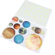 Glow Dark Planet Wall Stickers 10 Planets Glow Star Planets Wall Decor Part