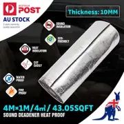 4m² Sound Deadener Heat Proof Insulation Noise Proofing Foam Car Auto Shield AU