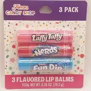 Flavored Lip Balm Chapstick Laffy Taffy Nerds Fun Dip Candy Flavors