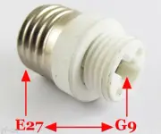 10pcs E27 Male to G9 Female Socket Base LED Halogen CFL Light Bulb Lamp Adapter