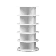 Lauft 5 Tier 360 Swivel Rotating Shoe Rack Tower Book Storage Organizer Display Stand