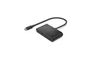 Belkin Connect USB-C to 4-Port USB-C Hub - Black (AVC018btBK), 10Gbps Data Transfer Speed, Universally Compatibility, 100W USB-C PD input, 2YR