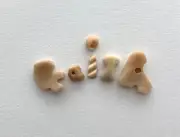 FAITH natural shell fragment letters beach seashells art pebble craft word name
