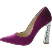Betsey Johnson Womens Corie Purple Slip On Pumps Shoes 7 Medium (B,M) BHFO 2938