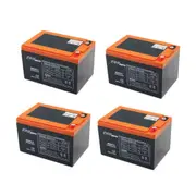 TDR 4pcs 6DZM15 12V 15Ah AGM Deep Cycle Battery For Electric Mobility Scooter Wheel Chair Buggy