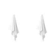 2PK Linen House Aria Cotton/Bamboo Quick Dry Soft Bath Towel 69x139cm White