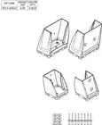 BAILEY Spare Part Feet Kit Bailey P170 Aluminium Fibreglass Platform Ladders