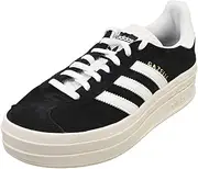 [adidas Originals] adidas Women's Gazelle Bold W Trainers, Core Black Core White Semi Lucid Blue, 37 1/3 EU, Core Black Core White Semi Lucid Blue, 6//US