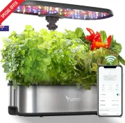 LPH-SE Hydroponic Garden Kit – 12 Pod Smart Indoor System, WiFi, LED, Timer