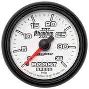 Autometer Phantom II Boost Gauge Mechanical - 0 - 35 PSI, 2 1/16 Inch, AU7504