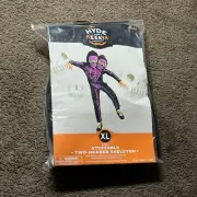 Kids Hyde & Eek TWO-HEADED SKELETON Halloween Costume Jumpsuit Size X-Large New