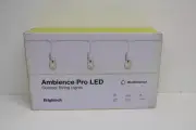 Brightech Ambience Pro 15 Bulb 48 Ft Weatherproof LED String Lights White Edison
