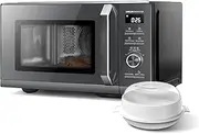 TOSHIBA 26L Air Fry Auto Menu Combo 6-in-1 900W Microwave Oven With Steamer in Morandi Grey, Inverter, Chef defrost, Convection, Combi., Steam, Grill, 10 power levels, 10 Auto Menus, MW3-AC26SFI(MG)