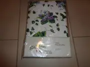 NEW 70” ROUND WAVERLY Garden Room Seet Violets Vinyl TABLECLOTH
