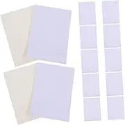 DOITOOL 20pcs Photo Frame Paper Photo Mat Clear Grid Mat Pre-Cut Picture Mat Mats Art Picture Matte Board for Matting Pre-Cut Picture Mounts Pre- Cut Frame Mat Framing Paper Jam White
