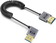 Spring 8k60hz 2.1 Cable 48Gbps Quite Fast Transmission for Gaming and Home Theater Coiled Extension Cord