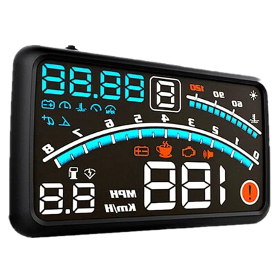 5.5in OBD2 Car HUD Digital Head Up Display Dashboard Speedometer Overspeed Alarm (for: Volkswagen)