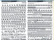 MECANORMA Dry Transfer Lettering 435.48 CLN #932 ZAPF CHANCERY DEMI 13mm