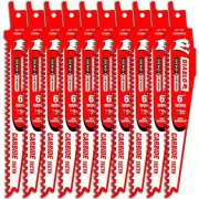 DIABLO Reciprocating Saw Blades 6" 5/7-TPI Nail-Embedded Wood Cutting (10-Pack)