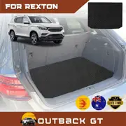 6D Diamond Car Boot Mat for SsangYong Rexton 2017-Current (3rd Row folded/5 seater)- Heavy Duty Carpet Liner
