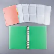 BAOFALI A5 6 Ring Die Storage Book Binder Die and Stamp Storage Folder Page Protectors 1 Cover with 25 Sheets Pockets Set Organizer Collection Case Template Holder DIY Scrapbooking Storing（Green）