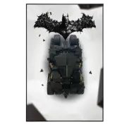 Acrylic Top-Speed Wall Mount Display for LEGO® Batmobile™ Tumbler 76240