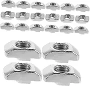 MUSISALY Tee Sliding Slot Nut M8 50pcs t Slot Nuts in Extruded Aluminum for Precise