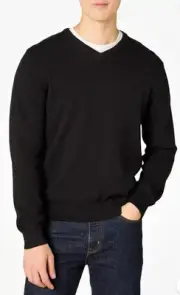 Amazon Essentials Mens V-Neck Sweater Charcoal Heat size XL New with tag