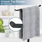 Towel Rack Waterproof Black Iron 11.81inch Height Towel Holder for Bathroom