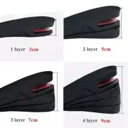 Shoes Insole Height Increase Heel Insert Deodorization Elevation Pad 2Pcs Unisex