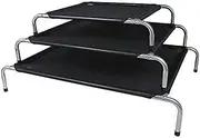 ZEEZ 60-ZBE04099 Platinum Elevated Pet Bed Medium 100x73x18cm, Black