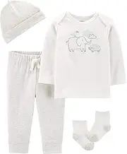 [Carter's] Baby Boys 4-pc. Peanut Take Me Home Layette Set 9 Months White/Grey