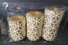 Lot 3 Piece Candle Set 4 LED Hour Daily Timer Brand New in Box Apothecary & Co.