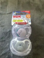 NUK Classic Space Night 0-6 months silicone soother 2 pack Acc202