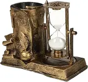 GANAZONO Vintage Resin Sand Clock Ornament Exquisite Sand Decor for Home Retro Style Desktop Adornment Durable and Non Fading Decorative and Display