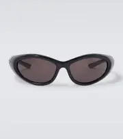 [Balenciaga] Balenciaga Sporty B Round AF oval sunglasses One Size black