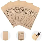 100Pcs Seed Envelopes, Small Brown Envelopes, Seed Packets Envelopes Seed Bags, Seed Envelopes Small Brown Paper, Small Envelopes for Seeds, Seed Paper for Collection of Flower Vegetable Seeds