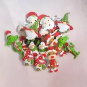 Finger Puppet Christmas Santa Vintage Red Set Puppets Reindeer Claus Rudolph Set