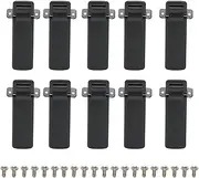 Radio Belt Clip Radio Belt Clip Plastic 10Pcs Radio Belt Clip Replacement Walkie Talkie Belt Clip for Baofeng Uv 5R Uv 5Ra Uv 5Rb Uv 5Rc Uv 5Rd Uv 5Re