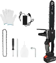 Cordl Chainsaw, 12-INCH Electric Power Chainsaw, Battery Powered 398TV Rechargeable Battery with Splash Guard for Wood Cutting Tree Trimming Gardening Camping