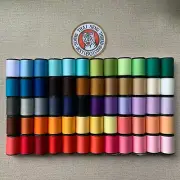Multi Colors Pack 60 Spools Sewing Thread All DIY Purpose Spun Polyester 500 m.