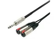 SWAMP Premium 6.35mm 1/4" Headphone Lead Duplicator / Splitter - 30cm