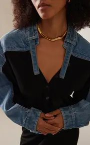 [Sylvia Toledano] Snake Gold-Plated Necklace