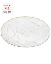 Vista Alegre Carrara Large Oval Platter with $14 Credit