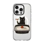 iPhone 16 Pro Clear Case MagSafe Compatible The Zen Cat