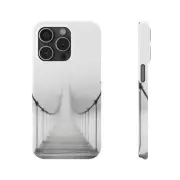 Slim iPhone Case - Misty Bridge, iPhone 13, 14, 15, Pro Max, Mini