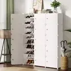 DIY Shoe Cabinet Shoes Storage Footwear Cube Box Organiser Water Resistant White