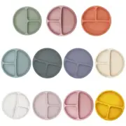 Baby Toddler Silicone Plate Silicone Sucker Divided Plate Mat